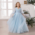 Girls Princess Dress D34025 - Premium Soft Fabric Ball Gown