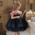 Girls' Princess Dress 256281 - Black Elegant Formal Gown